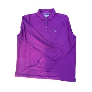 Tommy Bahama Vibrant Purple Polo Shirt Large